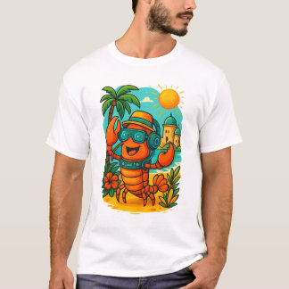 Cool Lobster Vibes – Grappig Zomer Strand T-Shirt