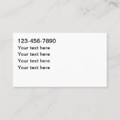 Cool Local Taxi Service Visitekaartjes (Achterkant)