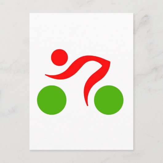 Cool logo fietsen briefkaart (Voorkant)