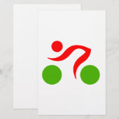 Cool logo fietsen briefpapier (Voorkant / Achterkant)