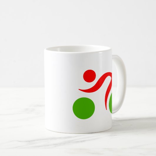 Cool logo fietsen koffiemok (Voorkant rechts)