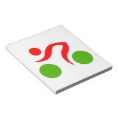 Cool logo fietsen notitieblok (Schuin)
