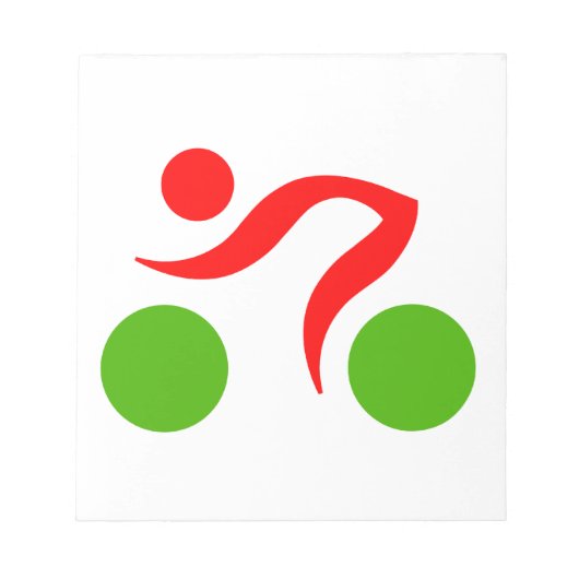 Cool logo fietsen notitieblok (Voorkant)