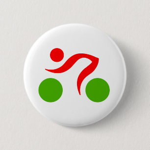 Cool logo fietsen ronde button 5,7 cm