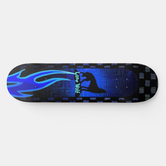 Cool Lone Wolf Skateboard (Horizontaal)