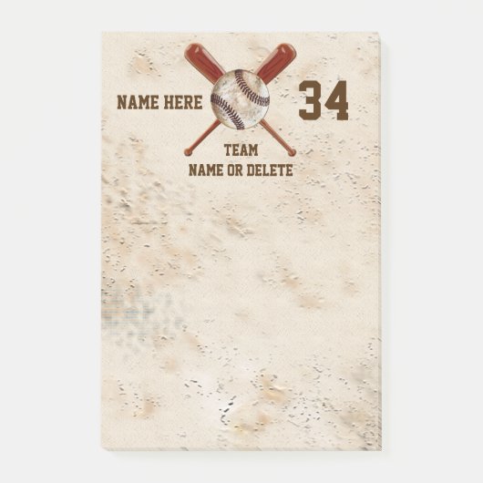 Cool  look Goedkope honkbal partij gunsten Post-it® Notes (Voorkant)