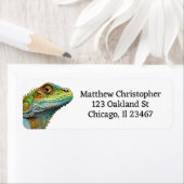 Cool Looking Lizard AI Art Etiket (Insitu)