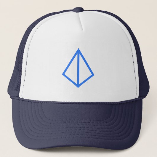 Cool Looping Cryptocurrency Coin Sign. Trucker Pet (Voorkant)