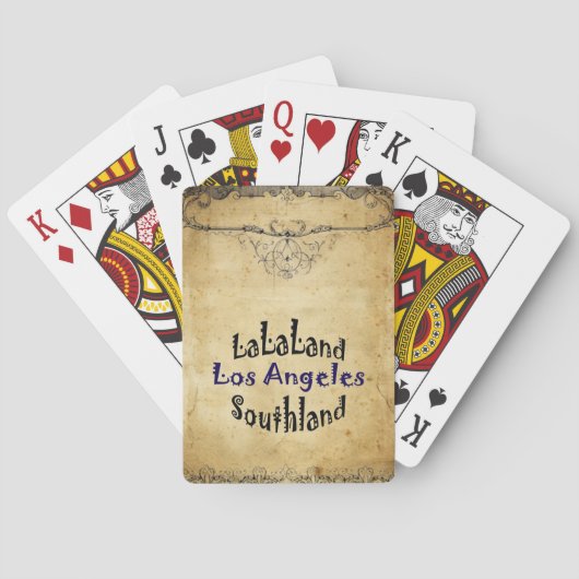 Cool Los Angeles speelkaartjes! Pokerkaarten (Achterkant)