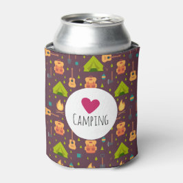 Cool Love Camping buiten patroon Blikjeskoeler
