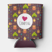 Cool Love Camping buiten patroon Blikjeskoeler (Voorkant)