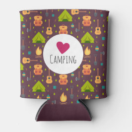 Cool Love Camping buiten patroon Blikjeskoeler
