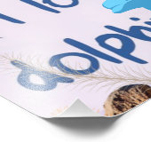 Cool Love Dolphins citaten Dolphin Lovers Foto Afdruk (Hoek)