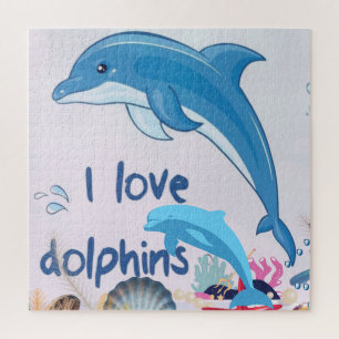 Cool Love Dolphins citaten Dolphin Lovers Legpuzzel