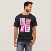 Cool Love German Shepherd for Dog T-shirt (Voorkant volledig)