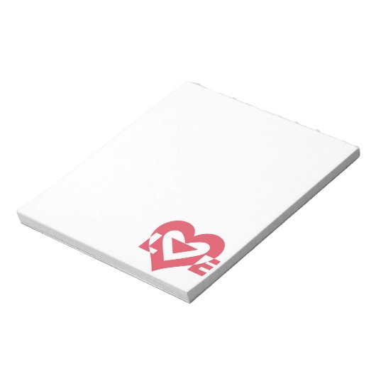 Cool Love Grafisch, Kersroze Notitieblok (Linkerzijde)