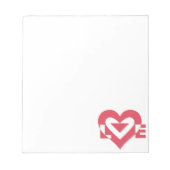 Cool Love Grafisch, Kersroze Notitieblok (Voorkant)