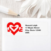 Cool Love Grafisch, Rood Etiket (Insitu)