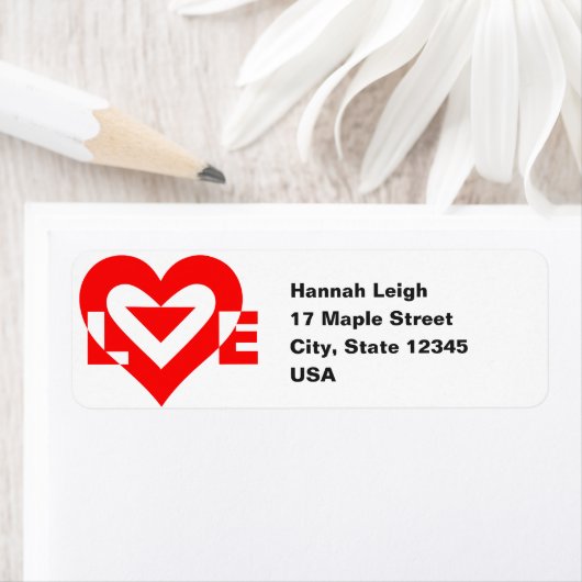 Cool Love Grafisch, Rood Etiket (Insitu)