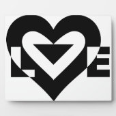 Cool Love Grafisch, Zwart Fotoplaat (Voorkant)