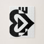 Cool Love Grafisch, Zwart Legpuzzel (Verticaal)