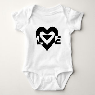 Cool Love Grafisch, Zwart Romper