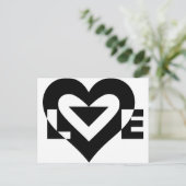 Cool Love Graphic, Black Briefkaart (Staand voorkant)