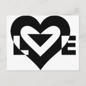 Cool Love Graphic, Black Briefkaart (Voorkant)