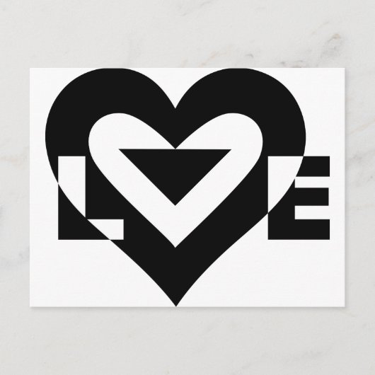 Cool Love Graphic, Black Briefkaart (Voorkant)