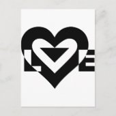 Cool Love Graphic, Black Briefkaart (Voorkant)