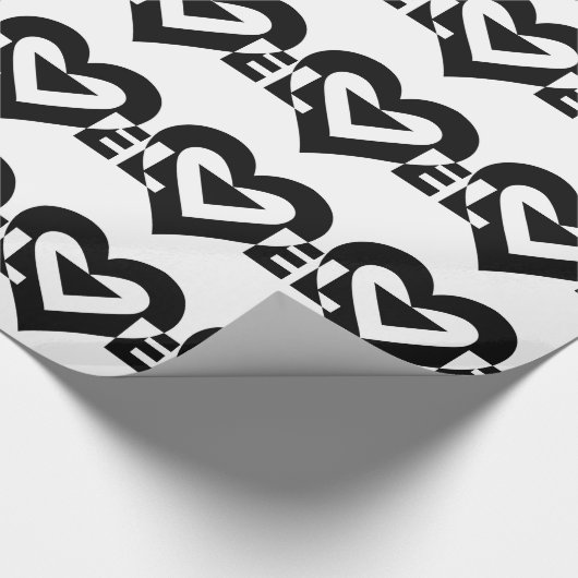 Cool Love Graphic, Black Cadeaupapier (Hoek)