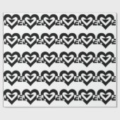 Cool Love Graphic, Black Cadeaupapier (Vlak)
