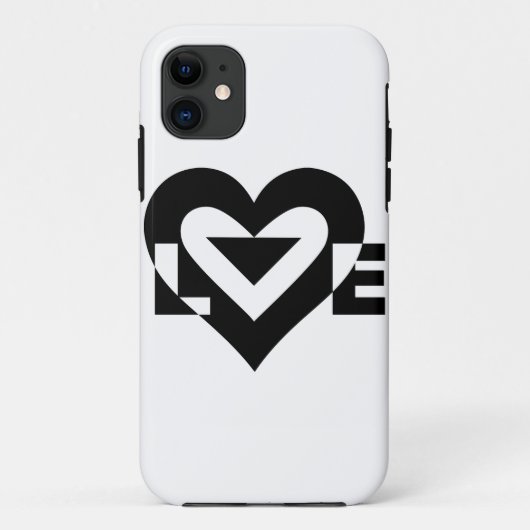Cool Love Graphic, Black Case-Mate iPhone Case (Achterkant)