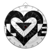 Cool Love Graphic, Black Dartbord (Voorkant)