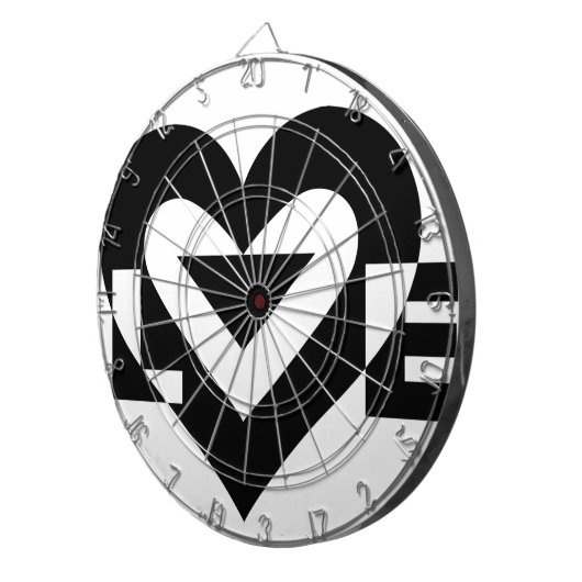 Cool Love Graphic, Black Dartbord (Voorkant Rechts)