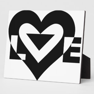 Cool Love Graphic, Black Fotoplaat