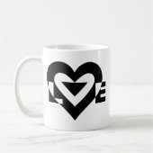 Cool Love Graphic, Black Koffiemok (Links)