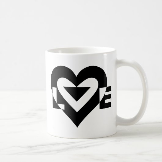 Cool Love Graphic, Black Koffiemok (Rechts)