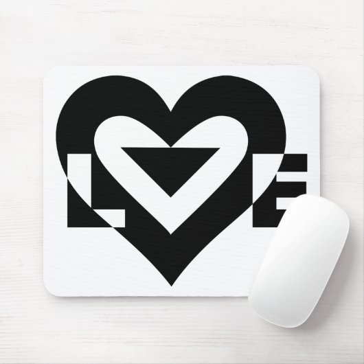 Cool Love Graphic, Black Muismat (Met muis)