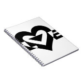 Cool Love Graphic, Black Notitieboek (Rechterzijde)