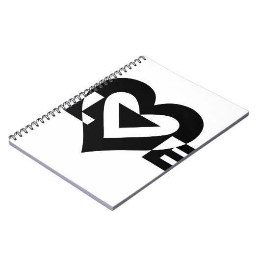 Cool Love Graphic, Black Notitieboek (Linkerzijde)