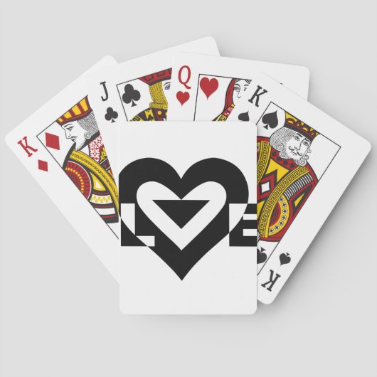 Cool Love Graphic, Black Pokerkaarten (Achterkant)