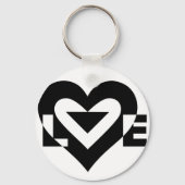 Cool Love Graphic, Black Sleutelhanger (Voorkant)