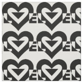Cool Love Graphic, Black Stof (Swatch)