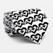 Cool Love Graphic, Black Stropdas (Opgerold)