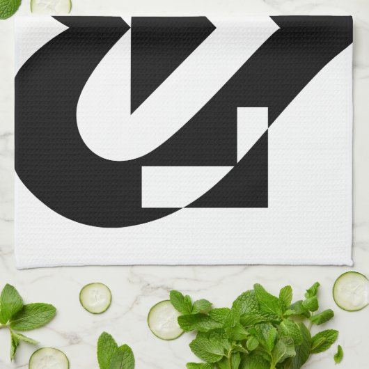 Cool Love Graphic, Black Theedoek (Gevouwen)