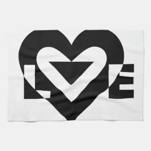Cool Love Graphic, Black Theedoek