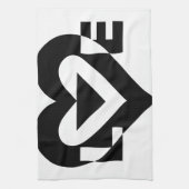 Cool Love Graphic, Black Theedoek (Verticaal)