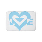 Cool Love Graphic, Blue Badmat (Voorkant)
