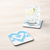 Cool Love Graphic, Blue Bier Onderzetter (Rechterzijde)